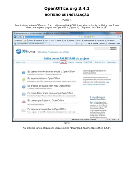 Roteiro de Instala&ccedil;&atilde;o do OpenOffice.org 3.4.1