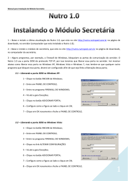 1 &ndash; Baixe e instale a &uacute;ltima atualiza&ccedil;&atilde;o do Nutro 1.0, que esta no