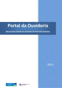 manual da Ouvidoria do senado