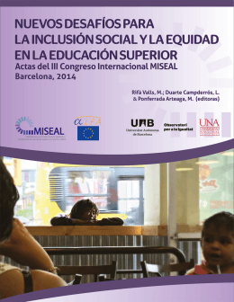 Page 2 Nuevos Desafíos para la Inclusión Social y la Equidad en la