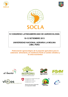 iv congreso latinoamericano de agroecología 10