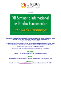 VII Seminário Internacional de Direitos Fundamentais