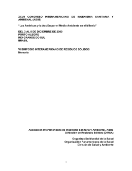 Las Am&eacute;ricas y la Acci&oacute;n por el Medio Ambiente en