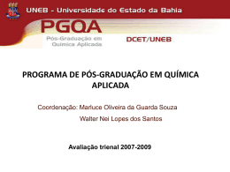 Profa. Dra. Marluce Oliveira e Prof. Dr. Walter Nei