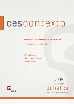 Desafios aos Estudos P&oacute;s-Coloniais
