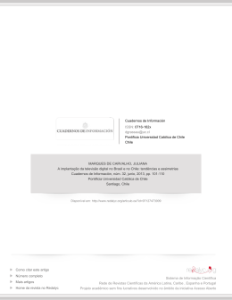 Redalyc.A implanta&ccedil;&atilde;o da televis&atilde;o digital no Brasil e no Chile