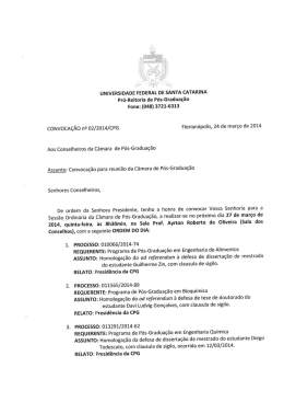 CONVOCAÇÃO n. 02/CPG/2014 - propg