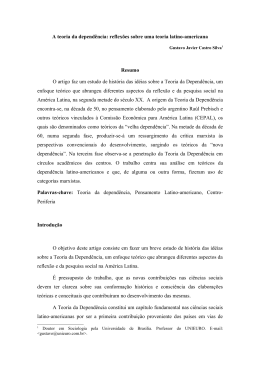 A teoria da depend&ecirc;ncia: reflex&otilde;es sobre uma teoria