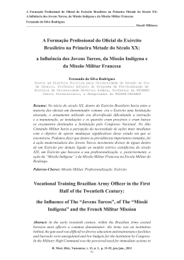 A Forma&ccedil;&atilde;o Profissional do Oficial do Ex&eacute;rcito Brasileiro na
