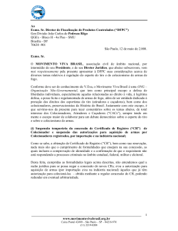 www.movimentovivabrasil.org.br 1 Ao Exmo. Sr. Diretor de Fis