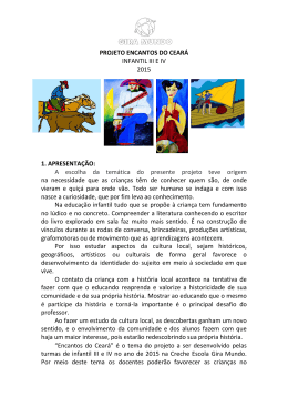 PROJETO ENCANTOS DO CEAR&Aacute; INFANTIL III E