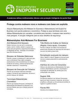 Protege contra malware novo e malware com base