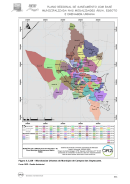 PLANO REGIONAL DE SANEAMENTO COM BASE