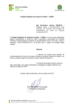 codic – 002-2015 - Câmpus Curitiba