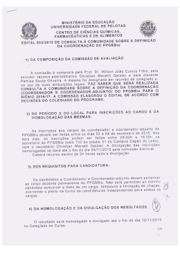 edital 03-2015 sele&ccedil;&atilde;o coordena&ccedil;&atilde;o ppgbbio