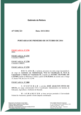Gabinete da Reitora 41 EDI&Ccedil;&Atilde;O Data: 10/11/2014