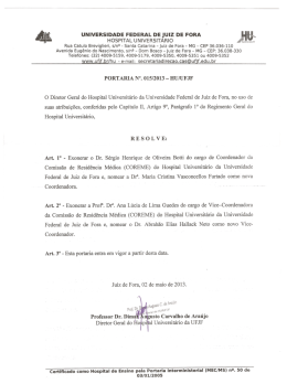 UNiVERSEDADE FEDERAL DE jUIZ DE FORA