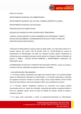 edital - Prefeitura de Matias Barbosa-MG