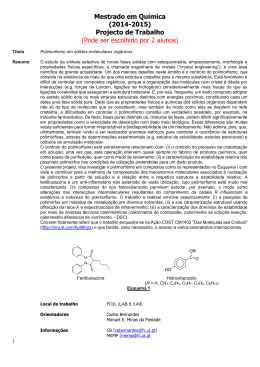 Polimorfismo em sólidos moleculares orgânicos
