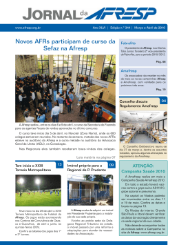 Novos AFRs participam de curso da Sefaz na Afresp