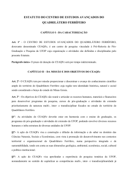 estatuto do centro de estudos avan&ccedil;ados do quadril&aacute;tero