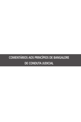 coment&aacute;rios aos princ&iacute;pios de bangalore de conduta judicial