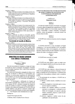 Estatuto Org&acirc;nico do Centro de Estudos de Apoio &agrave; Forma&ccedil;&atilde;o