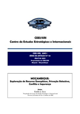 CEEI/ISRI Centro de Estudos Estratégicos e Internacionais
