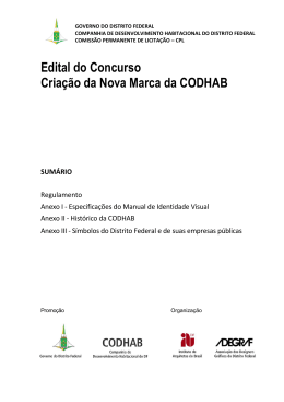 Edital e Especifica&ccedil;&otilde;es - Portal CODHAB Concursos