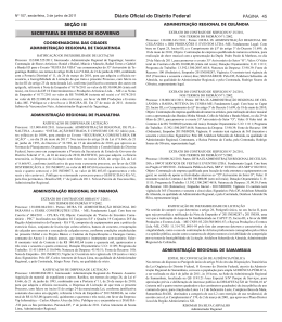 Di&aacute;rio Oficial do Distrito Federal