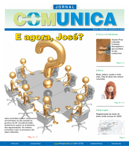 E agora, Jos&eacute;? - unica-df