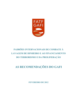 As Recomenda&ccedil;&otilde;es do GAFI