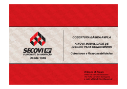 Seguro de Condom&iacute;nio