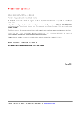 Apresentamos as novas condies de operao para os seguros com