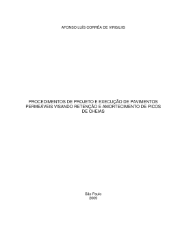 procedimentos de projeto e execu&ccedil;&atilde;o de pavimentos perme&aacute;veis