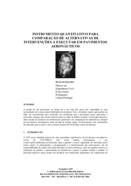 instrumento quantitativo para compara&ccedil;&atilde;o de alternativas