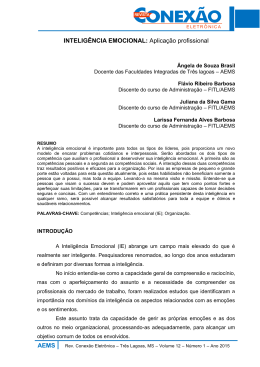 INTELIG&Ecirc;NCIA EMOCIONAL - Aplica&ccedil;&atilde;o profissiona. - Pag