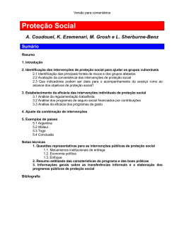 Prote&ccedil;&atilde;o Social