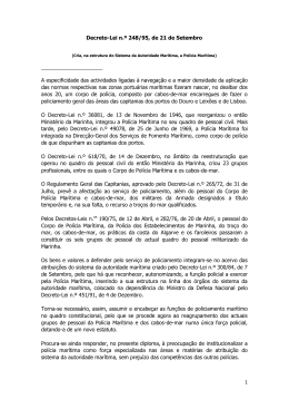 DL 248_95, de 21 Set - Autoridade Mar&iacute;tima Nacional
