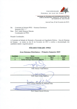 PROGRAMA DE P&Oacute;S-GRADUA&Ccedil;&Atilde;O EM ENGENHARIA