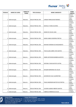 POSICAO NOME DO CURSO NOME DO TURNO TIPO DE BOLSA
