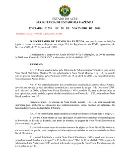 Portaria 555/08 Credenciamento e obrigatoriedade para