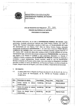 ATA oE REGISTRO DE PREÇOS N° m 110W - DMT