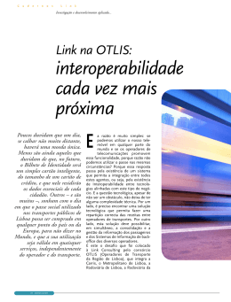 E interoperabilidade cada vez mais pr&oacute;xima