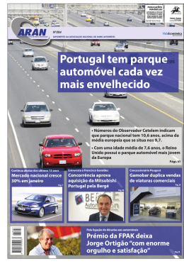Portugal tem parque automóvel cada vez mais envelhecido