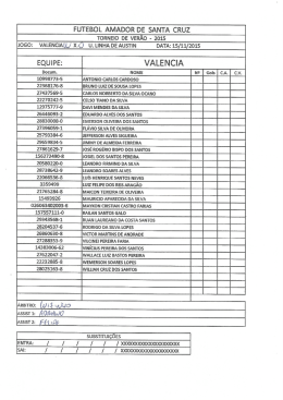 Valencia x União Linha de Austin - FASC