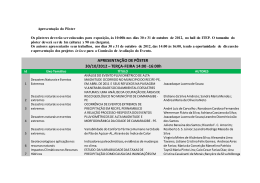 APRESENTA&Ccedil;&Atilde;O DE P&Ocirc;STER 30/10/2012 &ndash; TER&Ccedil;A