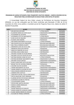 Resultado Final - Universidade Federal do Acre