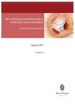 estat&iacute;sticas de opera&ccedil;&otilde;es e posi&ccedil;&otilde;es com o exterior