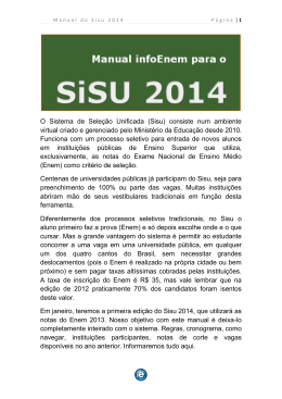 Manual para o SiSU 2014